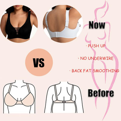 Plus Size Fashion Lingerie: Wireless Seamless Bra Full Coverage Comfortable Wireless Padded Bras Comfort Push-Up T-Shirt Bra for Everyday Lingerie