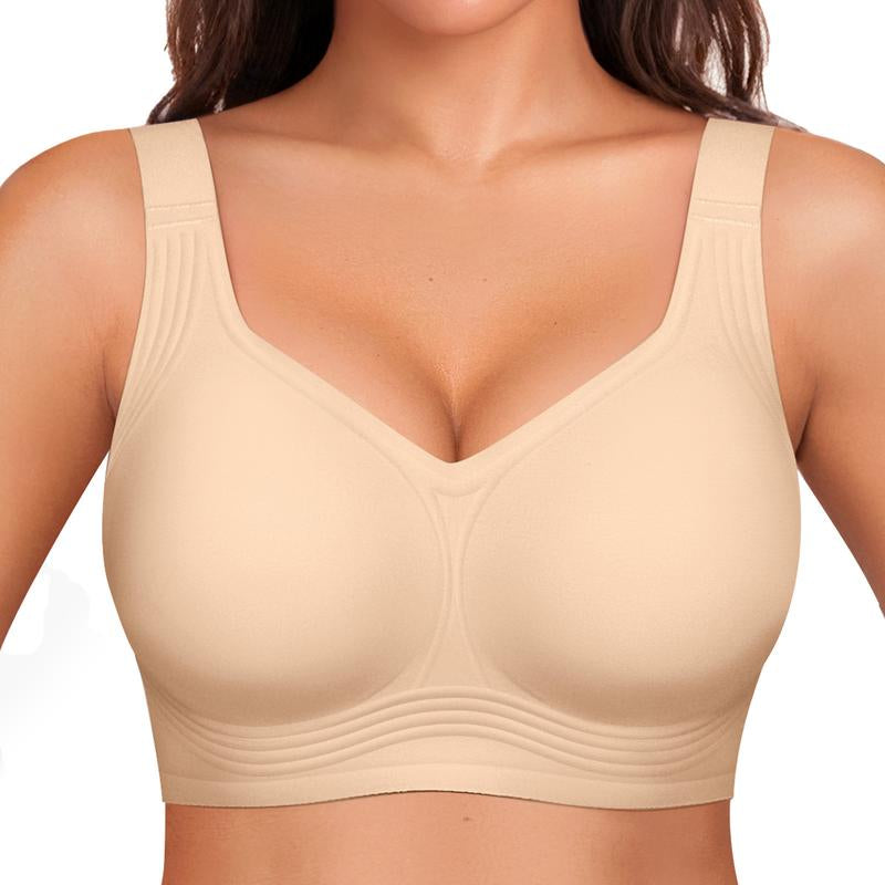 OEAK Women's Comfortable Wireless Padded Bras - Ultimate Full Coverage Support for Everyday Wear