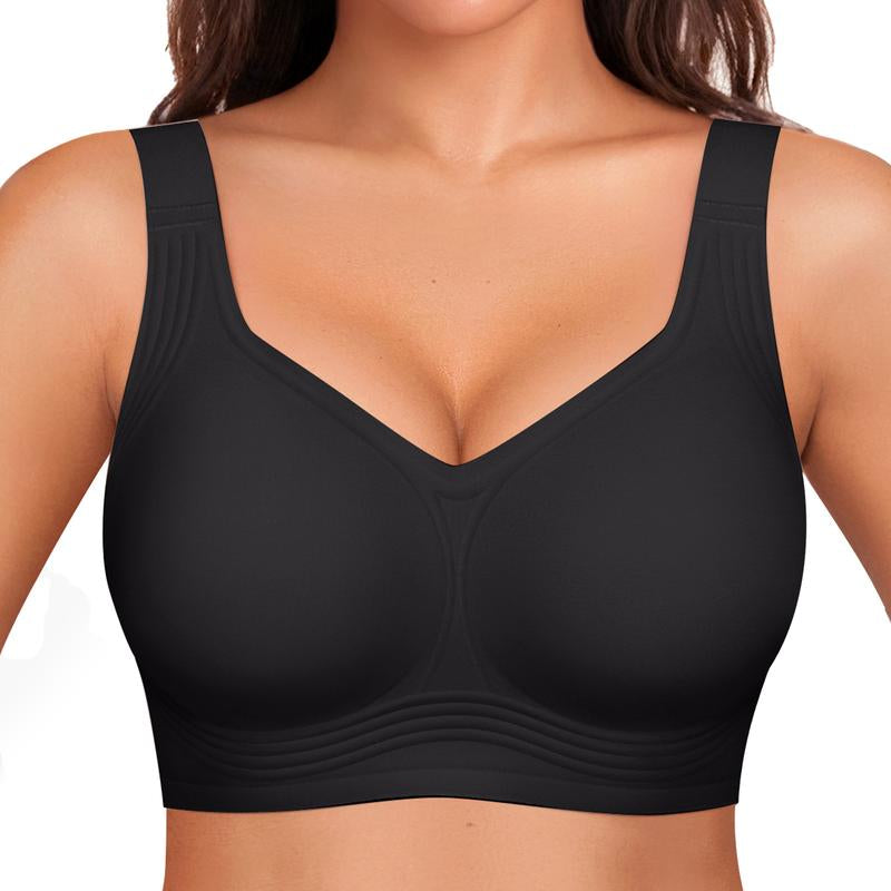 OEAK Women's Comfortable Wireless Padded Bras - Ultimate Full Coverage Support for Everyday Wear