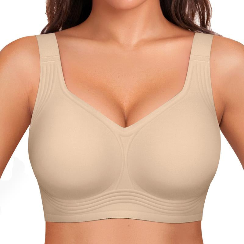 OEAK Women's Comfortable Wireless Padded Bras - Ultimate Full Coverage Support for Everyday Wear