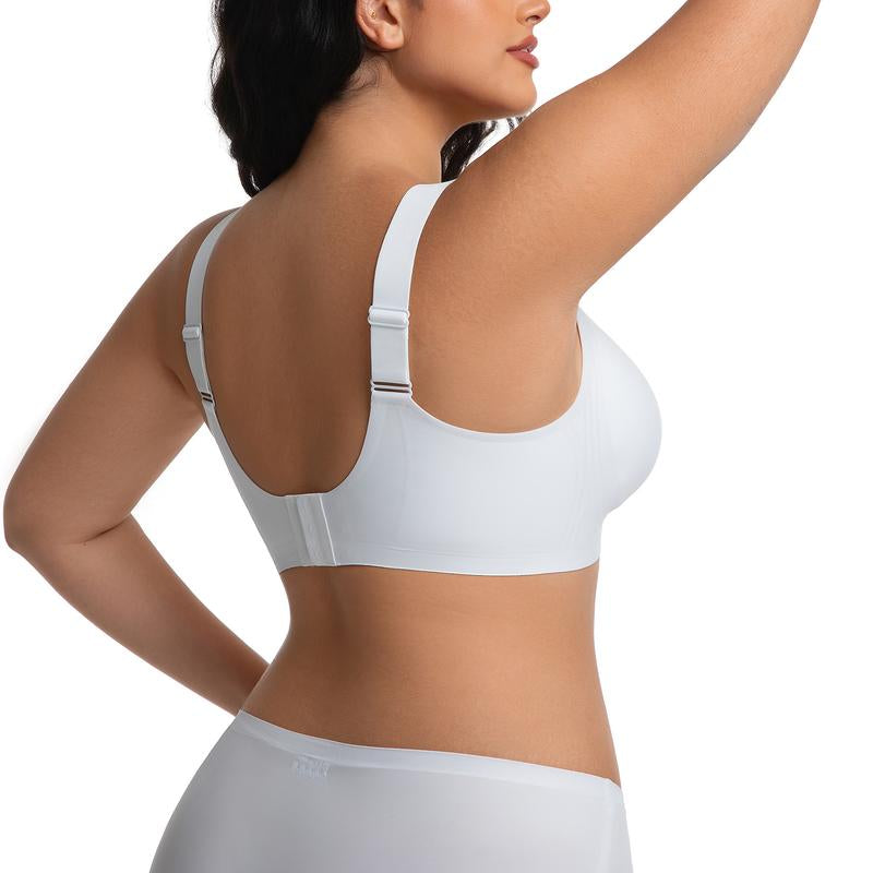 Plus Size Fashion Lingerie: Wireless Seamless Bra Full Coverage Comfortable Wireless Padded Bras Comfort Push-Up T-Shirt Bra for Everyday Lingerie
