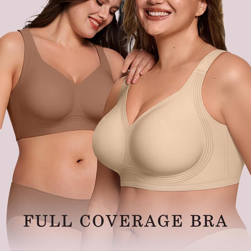 OEAK Women's Comfortable Wireless Padded Bras - Ultimate Full Coverage Support for Everyday Wear
