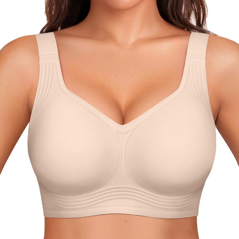 OEAK Women's Comfortable Wireless Padded Bras - Ultimate Full Coverage Support for Everyday Wear