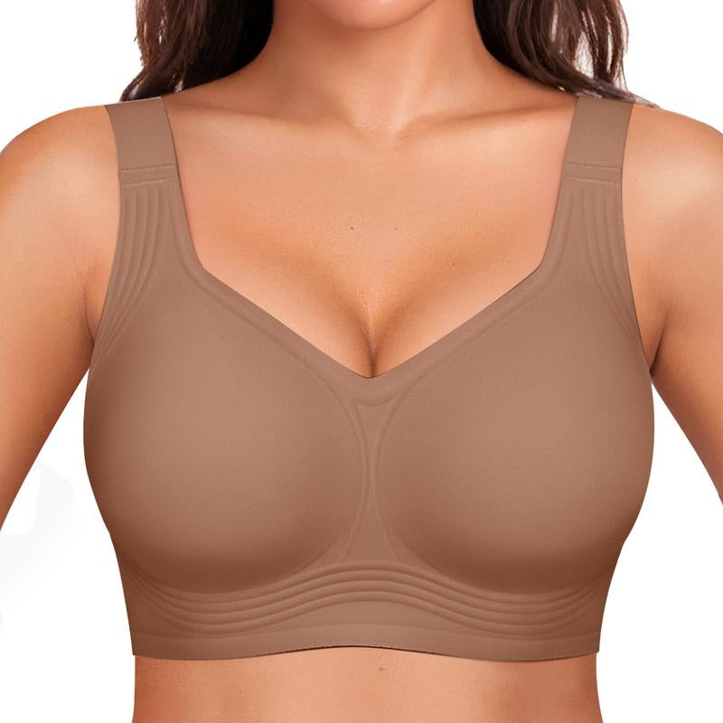 OEAK Women's Comfortable Wireless Padded Bras - Ultimate Full Coverage Support for Everyday Wear